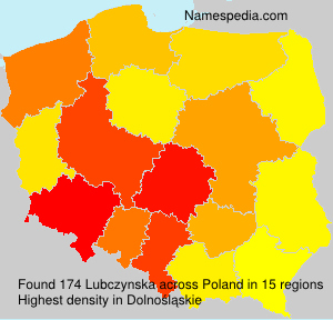Surname Lubczynska in Poland