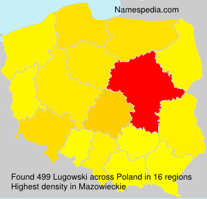 Surname Lugowski in Poland