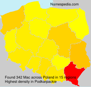 Surname Mac in Poland
