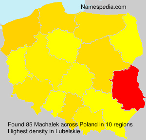 Surname Machalek in Poland