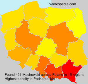 Surname Machowski in Poland