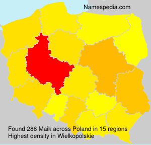 Surname Maik in Poland