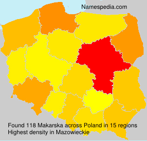Surname Makarska in Poland
