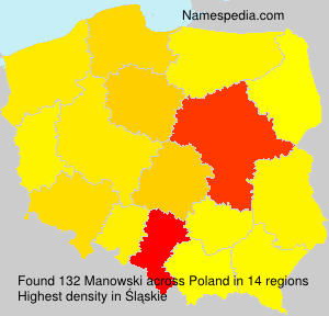 Surname Manowski in Poland