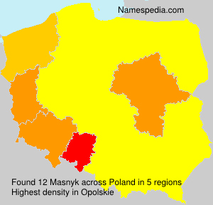 Surname Masnyk in Poland