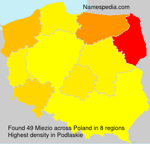 Surname Miezio in Poland