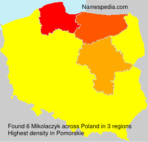 Surname Mikolaczyk in Poland