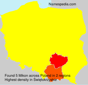 Surname Mikon in Poland
