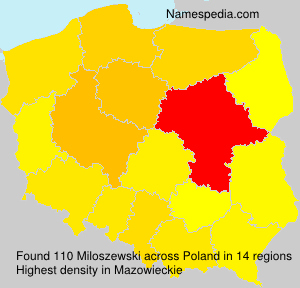 Surname Miloszewski in Poland