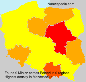 Surname Minicz in Poland