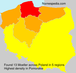 Surname Moeller in Poland