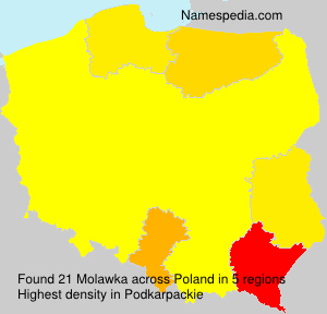 Surname Molawka in Poland