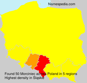 Surname Morciniec in Poland