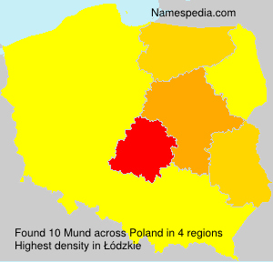 Surname Mund in Poland