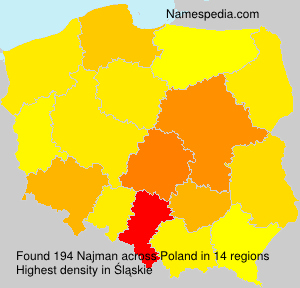 Surname Najman in Poland