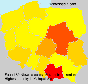Surname Niewola in Poland