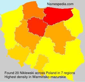 Surname Niklewski in Poland