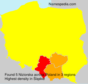 Surname Niziorska in Poland