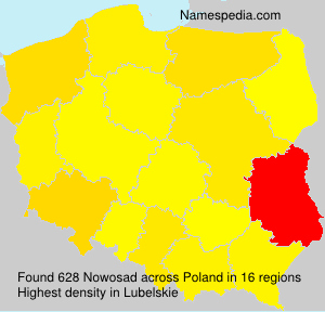 Surname Nowosad in Poland