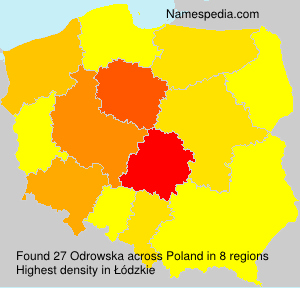 Surname Odrowska in Poland