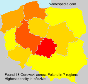 Surname Odrowski in Poland