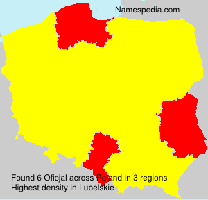 Surname Oficjal in Poland