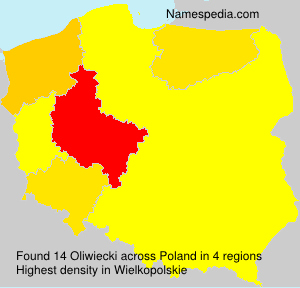 Surname Oliwiecki in Poland
