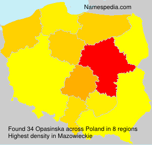 Surname Opasinska in Poland
