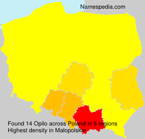 Surname Opilo in Poland