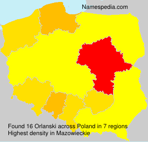Surname Orlanski in Poland