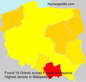 Surname Orlecki in Poland