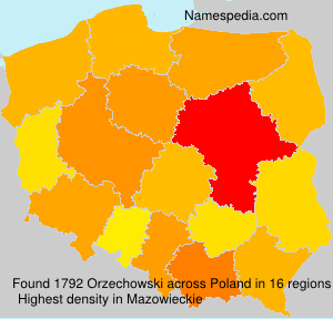 Surname Orzechowski in Poland