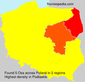 Surname Osa in Poland