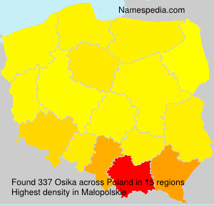 Surname Osika in Poland