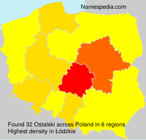 Surname Ostalski in Poland