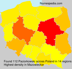 Surname Paciorkowski in Poland