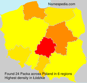 Surname Packa in Poland