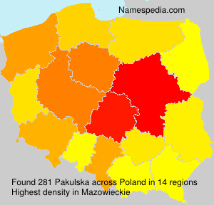Surname Pakulska in Poland
