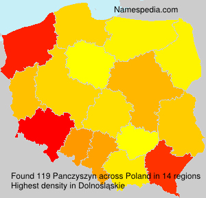 Surname Panczyszyn in Poland