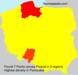 Surname Panitz in Poland