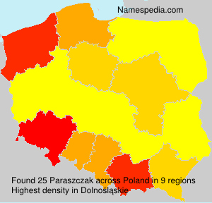 Surname Paraszczak in Poland
