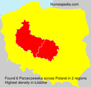 Surname Parzeczewska in Poland