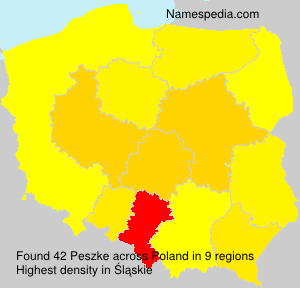 Surname Peszke in Poland