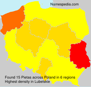 Surname Pietas in Poland
