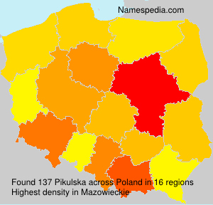 Surname Pikulska in Poland