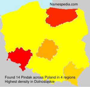Surname Pindak in Poland