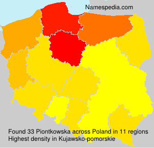 Surname Piontkowska in Poland
