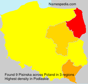 Surname Pisinska in Poland