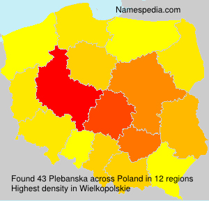 Surname Plebanska in Poland