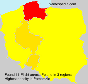 Surname Plicht in Poland
